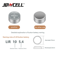 Batería recargable de litio LIR1240 para auriculares