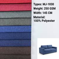 Tissu de canapé MINJIA effet lin avec texture ondulée, 100 % polyester, tissu d'ameublement pour canapé, tissu textile d'ameublement pour la maison