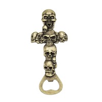 Ouvre-bouteille de bière en forme de squelette en métal créatif Halloween Craft Gift Party Bar Accessories Tools Kitchen Tools