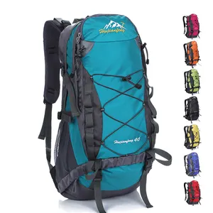 กระเป๋าเป้เดินทางสำหรับปีนเขากันน้ำได้สำหรับตั้งแคมป์กลางแจ้ง Y0125 40L โลโก้ได้ตามต้องการ
