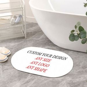 Alfombrilla de Baño de Diatomita Antideslizante de Alta Calidad con Logotipo Personalizado, Alfombrillas de Ducha para Piso, Alfombrilla de Baño con Diseño de Impresión por Sublimación - Product Image 1