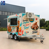 CAMPTRL Remorque alimentaire mobile sur mesure pour bubble tea, café, hot-dogs, chariot de vente, cuisine mobile, camion de restauration, norme américaine