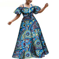 Robe africaine pour femme, design de mode décontracté personnalisé, tissu imprimé wax