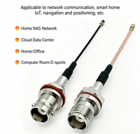 Conector Hembra TNC para Cable de Extensión Coaxial de Cobre de Primera Generación, Conexión Roscada BNC Impermeable, Adaptador IPX