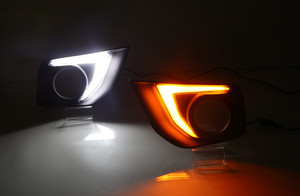 Luci Diurne a LED Bicolore in Offerta per Mitsubishi ASX 2016-2017 con Luce Gialla - Product Image 3