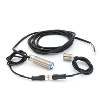 Sensor Jarak Ultrasonik Industri KRONZ U18D Jangkauan Deteksi 20-60mm Output PNP 10-30V DC IP67 Pemasangan dengan Selubung Berulir