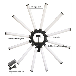 Anneau lumineux LED pour téléphone portable et caméra, super lumineux, 36 pouces, 12 tubes, éclairage photo, éclairage multimédia, lampe étoile - Product Image 3
