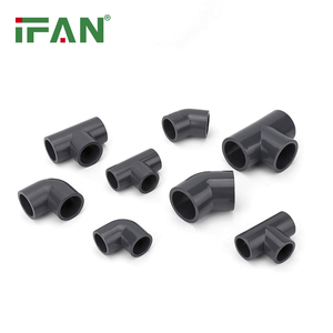 Ifano PN16 PVC raccordo per tubo 90 gradi UPVC gomito Tee personalizzato tutte le dimensioni PVC raccordi UPVC - Product Image 1