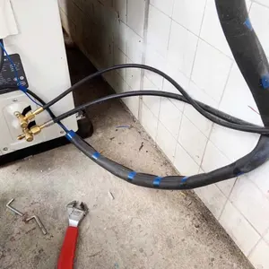 1/4"+1/2" 1.5HP Air Conditioner System Refrigeration Insulation Copper Pipe Connecting Flexible Pipe Rubber Hose