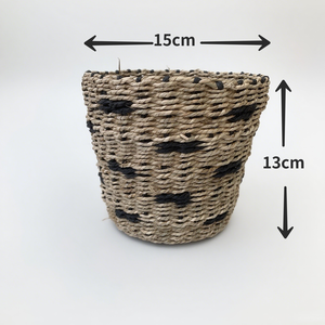 Couvercle de <span class=keywords><strong>pot</strong></span> de plantes <span class=keywords><strong>en</strong></span> jonc de mer tissé à la main, panier de <span class=keywords><strong>pot</strong></span> de fleurs décoratif Boho Chic pour la décoration intérieure - Product Image 3