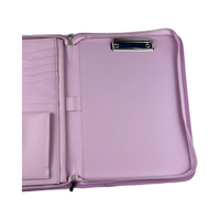 PU cuir fermeture éclair conférence Document ensemble dossier Sublimation imprimé en cuir porte-documents portefeuille dossier pour tablettes ordinateurs
