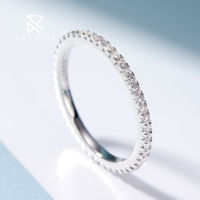 Bague de mariage minimaliste Rochime en argent sterling 925 plaqué rhodium avec zircone cubique, bijoux pour femmes