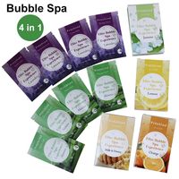 Bubble Salt Pédicure Spa Deluxe 4 en 1 Gommage au sucre Crème de massage Masque Lotion Luxe 4-step Foot Soak Bubble Pédicure Kit