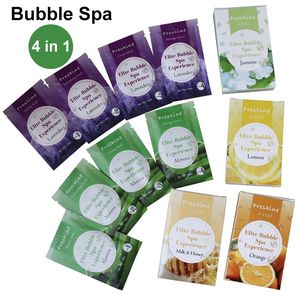 Bubble Salt Pédicure Spa Deluxe 4 en 1 Gommage au sucre Crème de massage Masque Lotion Luxe 4-step Foot Soak Bubble Pédicure Kit - Product Image 3