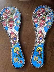 Salvamanteles de cerámica de diseño español con estampado de cuchara de cerámica, Mantel Individual de cerámica de sublimación personalizable de Italia - Product Image 2