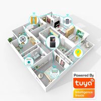 Panneau de contrôle intelligent Anjielo Tuya 4 pouces, interrupteur tactile WIFI, écran LCD 1080P, passerelle d'automatisation domestique, compatibilité Homekit