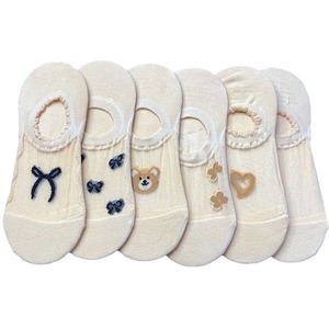 Women's Summer Ice <b>Silk</b> Low-Cut Invisible <b>Socks</b> Skin Tone Breathable Non-Slip Silicone <b>Socks</b> For Casual Wear - Product Image 5