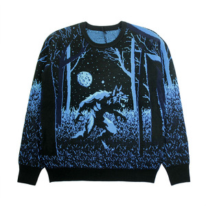 Customize Fully Knitted <strong>Men</strong> Sweater Cotton Jacquard Pattern Knit Top <strong>Winter</strong> Crew Neck <strong>Jumper</strong> <strong>Men's</strong> Knitwear Custom Sweater - Product Image 1