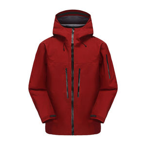 Men's Waterproof Hardshell Jacket With Hood And Zip Pockets For Outdoor Workwear And Self Driving Tours - Product Image 4