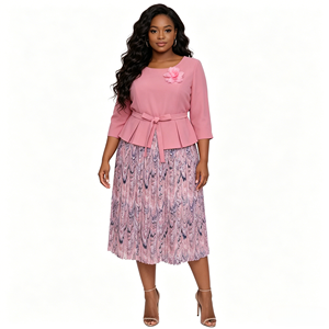 Venta Directa de Fábrica Vestido de Talla Grande para Madres de Novia, Vestido de Iglesia para Mujeres Africanas - Product Image 1