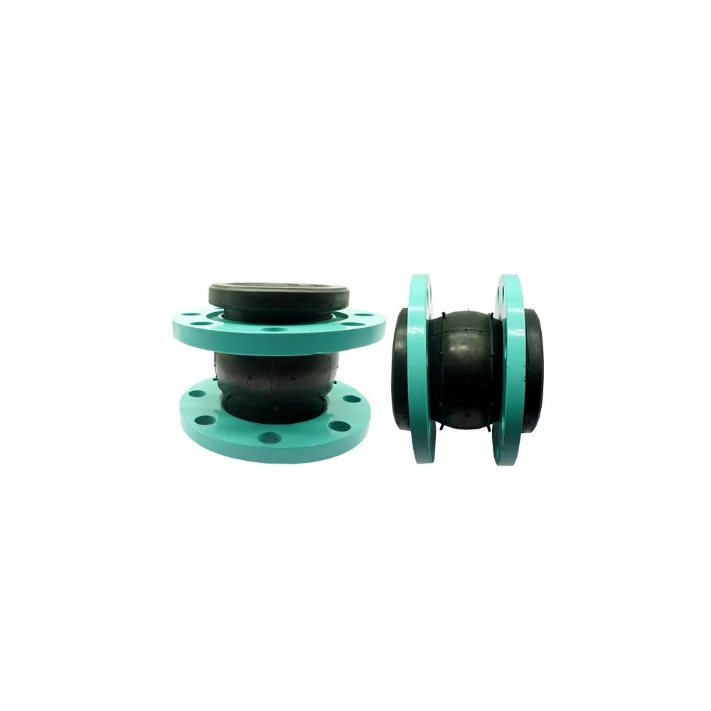 Flexible bellow anti-vibration stainless steel flange single ball rubber joint