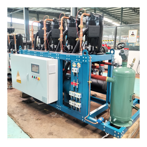 Unidades de paquete de enfriador refrigerado por aire de compresores de cuatro rollos con motor de bomba y componentes del núcleo del motor - Product Image 6