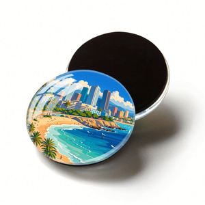 Logo Personalized Dome Refrigerator Glass 3D Custom Magnets <b>Fridge</b> Magnet - Product Image 6