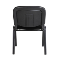 Chaise de formation en tissu avec structure métallique, empilable, pour bureau, visiteurs, salle de conférence et réunion