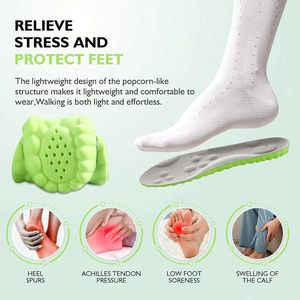 Solette Sportive per Uomo e Donna in Memory Foam 4D, Comode, Traspiranti, Antiscivolo, Massaggianti, con Supporto per l'Arco Plantare, Adattabili - Product Image 3