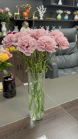 Fleurs artificielles de carnations faites à la main, durables, au toucher réel, 50 cm, 7 couleurs, pour Noël, Pâques, la Saint-Valentin, les mariages et la décoration intérieure (vente en gros)