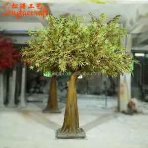 Songtao A07 Blattnähne Indoor/Outdoor Ladendekoration langlebige Fiberglas künstliche Simulation eines Blattnähnenbaums