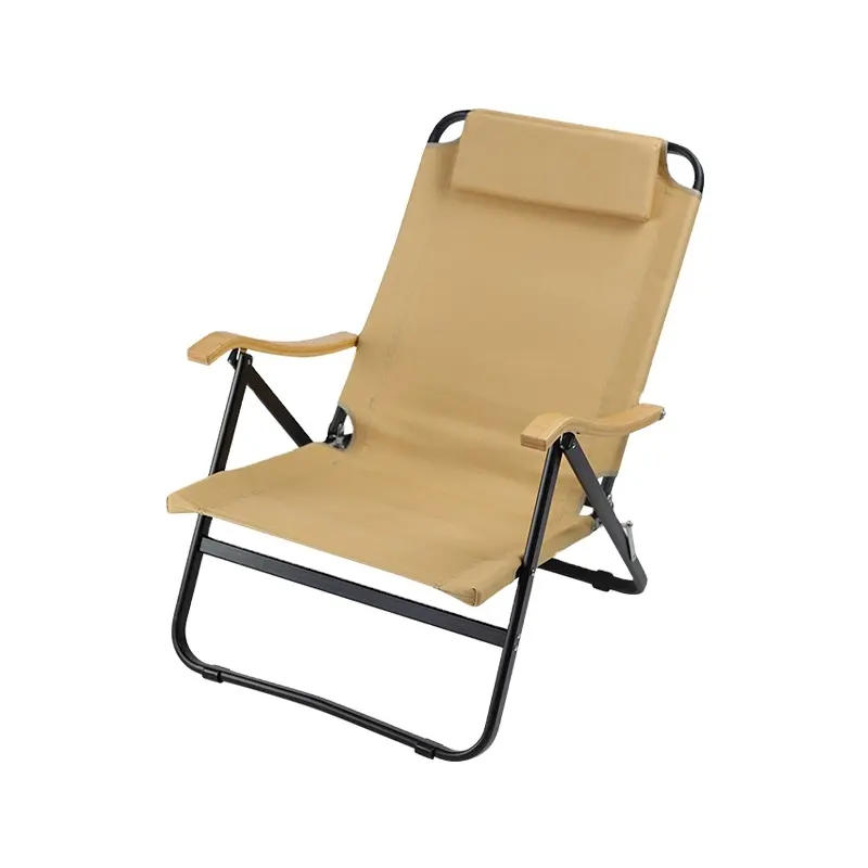 Taşınabilir alüminyum katlanır kamp sandalyesi lüks plaj sandalyesi