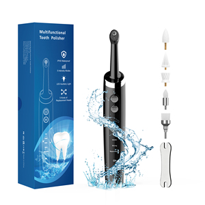 Machine à polir les dents électrique sans fil portable, polisseuse de plaque dentaire avec 5 têtes de <span class=keywords><strong>brosse</strong></span> pour blanchir les dents et les lisser - Product Image 1