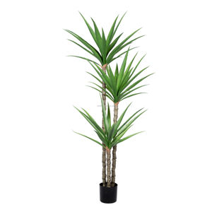 6 pies 180CM alto 3 <span class=keywords><strong>tronco</strong></span> 55 hojas hecho a mano falso gladiolo planta de <span class=keywords><strong>Agave</strong></span> Artificial para suelo interior granja Oficina regalo Decoración - Product Image 1