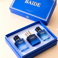 Lot de flacons de parfum miniatures neufs en gros, flacons carrés plats à sertir 30ML 50ML 100ML en verre avec boîte