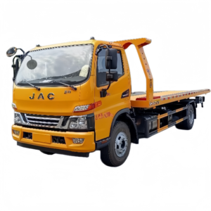 Camion de remorquage JAC 4X2, camion de secours routier, camion de remorquage à plateforme plate - Product Image 1