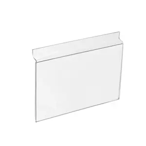 A4 A5 Acrylic Slatwall Poster Holder Lucite Price List Holder Customized Acrylic Sign Holder For Slatwall