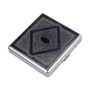 Caja de cigarrillos metálica de 20 unidades, caja de cigarrillos tallada resistente a la presión, caja de almacenamiento moderna y personalizada - Product Image 6