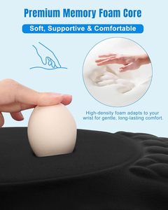 Ergonomic <b>Mouse</b> <b>Pad</b> with Wrist Rest, Slope Design Memory Foam Support, Smooth Surface, Non-Slip PU Base - Product Image 2