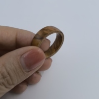 Anneaux intelligents NFC imperméables en bois de bois pour hommes femmes