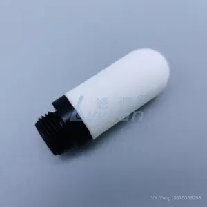 Plastik erkek konu hava pnömatik parçaları uydurma susturucu filtre sinterlenmiş PE plastik susturucu filtresi