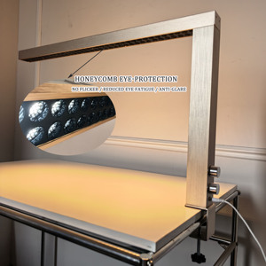 <span class=keywords><strong>Lampe</strong></span> de table <span class=keywords><strong>LED</strong></span> en forme de L, <span class=keywords><strong>lampe</strong></span> de bureau professionnelle <span class=keywords><strong>pour</strong></span> table de manucure, CRI élevé, soin des cils, tatouage des sourcils, éclairage de salon de beauté - Product Image 2