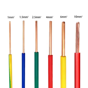 Reiner massiver blanker Kupfer-Erdung draht PVC-Mantel Satelliten antenne Elektrischer Überspannung schutz Erdung draht