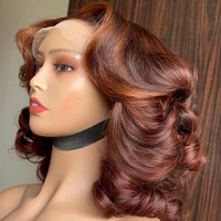 Perruques en cheveux humains doublement étirés pour femmes noires 13x4 13x6 Noeuds blanchis sans colle Perruque frontale en dentelle Hd transparente cheveux humains