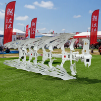 Charrue hydraulique réversible à deux sillons renforcée pour l'agriculture