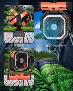 Nuevo Ventilador <span class=keywords><strong>de</strong></span> Camping para Exteriores <span class=keywords><strong>de</strong></span> 12 Pulgadas, Ventilador Recargable con Baterí<span class=keywords><strong>a</strong></span> <span class=keywords><strong>de</strong></span> 40000 mAh, con Iluminación RGB, Ventilador Portátil USB para Tienda <span class=keywords><strong>de</strong></span> Campañ<span class=keywords><strong>a</strong></span> - Product Image 5