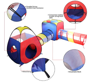 Offre Spéciale 4 en 1 Pop Up enfants Toddler Ball Pit House avec <span class=keywords><strong>2</strong></span> tentes et <span class=keywords><strong>2</strong></span> Tunnel pour enfants, garçons, filles... - Product Image 4