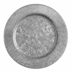 Plato de Presentación de Metal Sólido, Redondo, de Alta Calidad, Elegante, de Diseño, al por Mayor, Galvanizado - Product Image 1