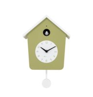 Reloj de Pared de Péndulo de Plástico con Cuarzo y Sonido de Cuco