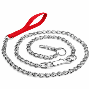Strong Pet Suppliers Custom Metal Pet <b>Leash</b> Chew Proof <b>Dog</b> Chain <b>Leash</b> High Strength Pet <b>Dog</b> <b>Leash</b> with Anti Slip Handle - Product Image 2